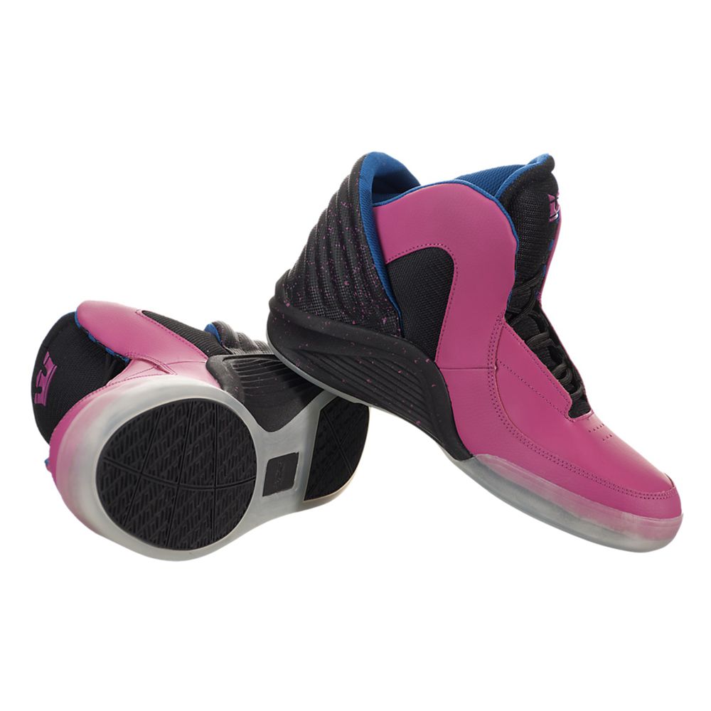 Baskets Supra Chimera x Lil Wayne Rose Noir Black/Pink-Clear Homme | MYS-82969685